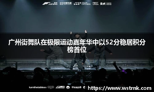 广州街舞队在极限运动嘉年华中以52分稳居积分榜首位